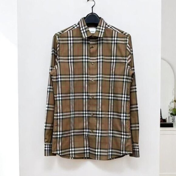 NWT BURBERRY Authentic Vintage Check Cotton Poplin Shirt - Picture 1 of 6